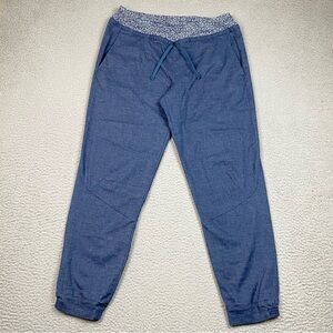 Patagonia Hampi Rock Pants Womens Size M Blue Hemp Blend Climbing Jogger Stretch